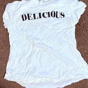 Wildfox White Label DELICIOUS tee large